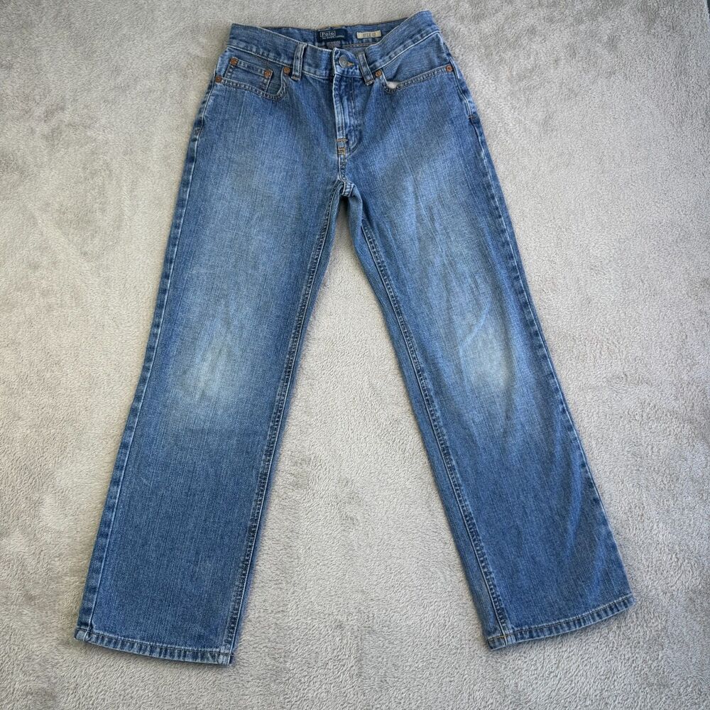 Polo by Ralph Lauren Straight Leg Jeans Kids 12 Blue Denim Cotton Medium Wash